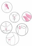 ToyJoy Bloom Erogenous Zone Stimulator ergonomiczny model do masażu, różowy, kompaktowy