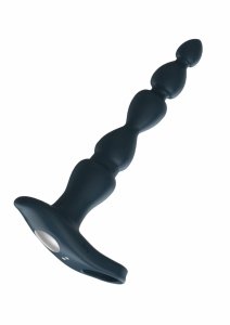 ToyJoy Elixer Vibrating Double Penetrator model z funkcją wibracji, czarny, segmentowana powierzchnia