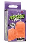 CalExotics Pop Sock Ribbed elastyczny rękaw intymny dwustronny z żebrowaną strukturą