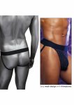 CalExotics Radiance Jock Strap komfortowy pas z siateczką i kryształkami, elastyczny