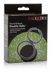 CalExotics Quick Release Double Helix – podwójny system regulowanych pierścieni, czarny