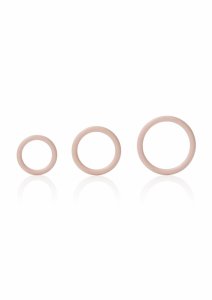 CalExotics Silicone Support Rings – 3 elastyczne pierścienie silikonowe, czarny, uniwersalne rozmiary