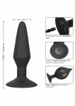 CalExotics Large Silicone Inflatable Plug – duży model silikonowy z pompką, przyssawką, czarny