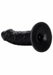 CalExotics Back End Chubby – model z przyssawką, elastyczny, 18 cm, kompatybilny z uprzężą