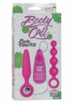 CalExotics Booty Call Booty Vibro Kit zestaw silikonowy z wibrującym modułem i pierścieniami