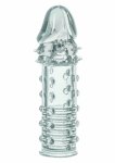 CalExotics Apollo Extender przezroczysty anatomiczny przedłużacz 5 cm TPR, teksturowany