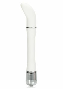 CalExotics Lulu Satin Scoop kompaktowy masażer z zakrzywioną końcówką, satynowy, 5 cali