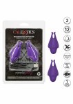 CalExotics Rechargeable Nipplettes – klipsy wibracyjne USB, 12 programów, wodoodporność, czarne