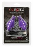 CalExotics Rechargeable Nipplettes – klipsy wibracyjne USB, 12 programów, wodoodporność, czarne