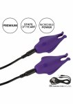 CalExotics Rechargeable Nipplettes – klipsy wibracyjne USB, 12 programów, wodoodporność, czarne