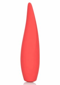 CalExotics Red Hot Ember – kompaktowy masażer silikonowy, smukła końcówka, 10 trybów, wodoodporny