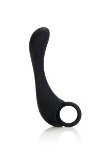 Dr. Joel Kaplan Silicone Prostate Locator – anatomiczny aplikator silikonowy, czarny, pierścień