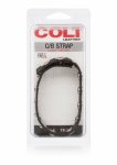 COLT Leather C/B Strap 8-snap pasek skórzany z 8 chromowanymi zatrzaskami, czarny, regulowany