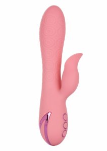 CalExotics California Dreaming Pasadena Player silikonowy masażer 2w1, 10 trybów, USB, różowy