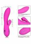 CalExotics Malibu Minx silikonowy masażer z funkcją ssania i wibracji, fioletowy, USB