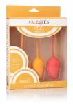 CalExotics Kegel Training Set Mango – 3-stopniowy zestaw silikonowy do ćwiczeń mięśni dna miednicy