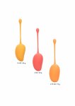 CalExotics Kegel Training Set Mango – 3-stopniowy zestaw silikonowy do ćwiczeń mięśni dna miednicy