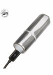 CalExotics Rechargeable Mini Bullet – kompaktowy wibrator 3-stopniowy, USB, srebrny, cichy