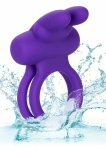 CalExotics Rockin' Rabbit Enhancer silikonowy pierścień wibrujący, 7 trybów, akumulator USB, niebieski