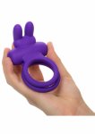 CalExotics Rockin' Rabbit Enhancer silikonowy pierścień wibrujący, 7 trybów, akumulator USB, niebieski