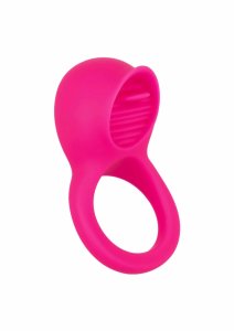 CalExotics Teasing Tongue Enhancer silikonowy pierścień intymny, 12 trybów wibracji, ładowanie USB