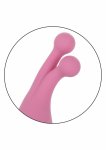 CalExotics Tempt And Tease Kiss dwustronny masażer wibracyjny 7 trybów, silikonowy, fioletowy