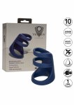Viceroy Rechargeable Triple Cock Cage silikonowy system pierścieni wibrujący, 10 trybów, USB