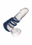 Viceroy Rechargeable Triple Cock Cage silikonowy system pierścieni wibrujący, 10 trybów, USB