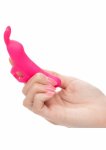Neon Vibes The Flirty Vibrator silikonowy model z uszkami, fioletowy, 10 trybów, pętla na palec