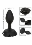 Forbidden Rose Anal Plug Large silikonowy korek z dekoracyjną rożą, rozmiar duży