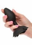 Forbidden Rose Anal Plug Large silikonowy korek z dekoracyjną rożą, rozmiar duży