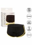 Boundless Brief Black & Yellow komfortowe majtki z systemem mocowania, czarne z żółtym