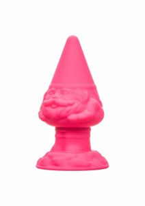 CalExotics Naughty Bits Anal Gnome silikonowy korek anatomiczny, kolorowy design, 5 cm