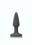 NS Novelties Colours Pleasures Mini Plug silikonowy model z przyssawką czarny kompaktowy