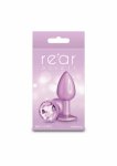 NS Novelties Iridescent Pink Small aluminiowy korek anatomiczny chromowany lekki różowy