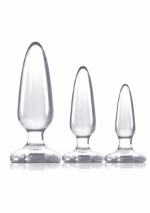NS Novelties Jelly Rancher Trainer Kit zestaw 3 elastycznych korków TPE z przyssawką