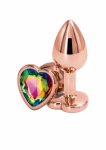 NS Novelties Rear Assets Rose Gold Heart S aluminiowy model z sercem rozmiar S