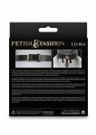 Fetish & Fashion Elvira Collar regulowany kołnierz z ozdobnym rubinem i złotym detalem