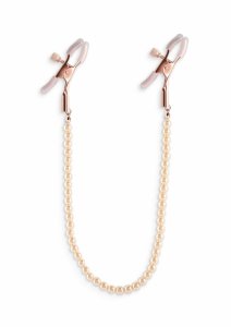 NS Novelties Nipple Clamps DC1 regulowane zaciski metalowe z silikonowymi końcówkami