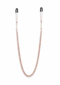 NS Novelties Nipple Clamps DC3 regulowane klamry metalowe z silikonowymi końcówkami