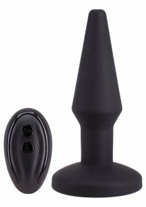 Auto Inflate Anal Plug model z automatycznym pompowaniem i pilotem, czarny