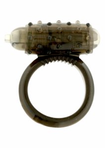 Mini Vibrating Cockring przezroczysty pierścień wibrujący LR41, kompaktowy