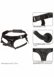 CalExotics Onyxxx Jock Strap z silikonową sondą 6 cali, regulowany pas, dwa pierścienie