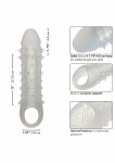 CalExotics Performance Maxx Liquid Silicone Adonis anatomiczny model, 17,8 cm, teksturowany
