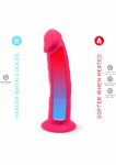 Silex-D Model 2 7.5" silikonowy anatomiczny z przyssawką, cielisty, termo-reaktywny