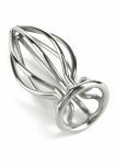 Mr. Steel Round Wire Plug Medium stalowy model anatomiczny, otwarta rama, średni rozmiar