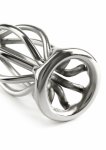 Mr. Steel Round Wire Plug Small stalowy model z otwartą drucianą konstrukcją, mały rozmiar