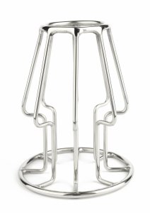 Mr. Steel Trapezoid Large stalowy korek anatomiczny, otwarty design, duży rozmiar