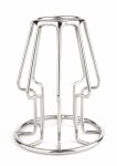 Mr. Steel Trapezoid Large stalowy korek anatomiczny, otwarty design, duży rozmiar