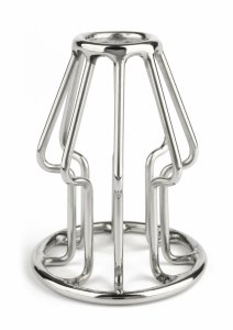 Mr. Steel Trapezoid Small stalowy korek anatomiczny, lekka otwarta konstrukcja geometryczna